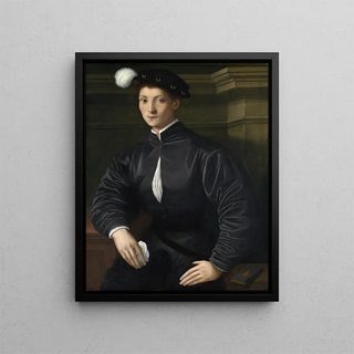 Portrait of Ugolino Martelli - Anonymous — framed artwork on a wall