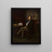Portrait painting of Władysław Branicki sitting with a letter in hand - Anonymous — framed artwork on a wall