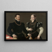 Portrait of a couple - Anonymous — framed artwork on a wall