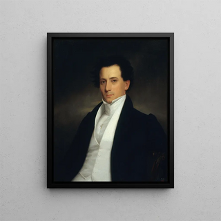 Portrait of a Gentleman - Anonymous — framed artwork on a wall