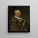 Portrait of a Hungarian nobleman - Anonymous — framed artwork on a wall