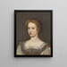 Portrait of a Lady (case conflict) - Anonymous — framed artwork on a wall