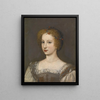 Portrait of a Lady (case conflict) - Anonymous — framed artwork on a wall