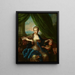 Portrait of a Lady with a Child - Anonymous — framed artwork on a wall