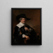 Portrait of a seated man in an armchair - Anonymous — framed artwork on a wall