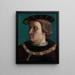 Portrait of a man wearing the Order of the Annunziata of Savoy - Anonymous — framed artwork on a wall