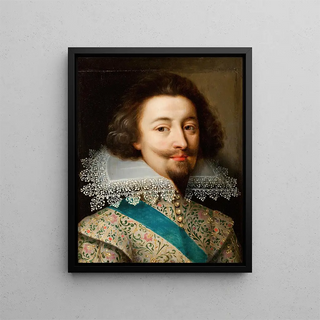 Portrait of a man - Anonymous — framed artwork on a wall
