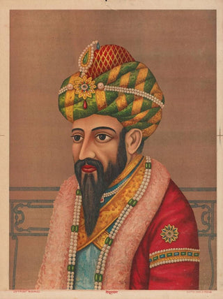 Portrait of a man with a turban adorned with jewelry - Anonymous — artwork view