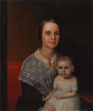 Portrait of a Mother and Her Child - Anonymous — artwork view