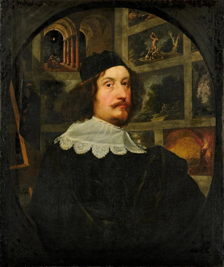 Portrait of a painter - Anonymous — artwork view