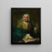 Portrait of a doctor - Anonymous — framed artwork on a wall
