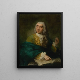Portrait of a doctor - Anonymous — framed artwork on a wall