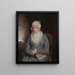 Portrait of a Woman Mme Ann Hivlyn - Anonymous — framed artwork on a wall