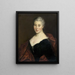 Portrait of a Woman - Anonymous — framed artwork on a wall