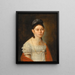 Portrait of a Young Woman - Anonymous — framed artwork on a wall