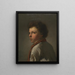 Portrait of a Young Man - Anonymous — framed artwork on a wall