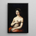 Portrait of a young woman - Anonymous — framed artwork on a wall