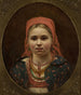 Portrait of a girl in folk costume - Anonymous — artwork view