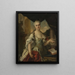 Portrait of a lady (Case conflict 1) - Anonymous — framed artwork on a wall