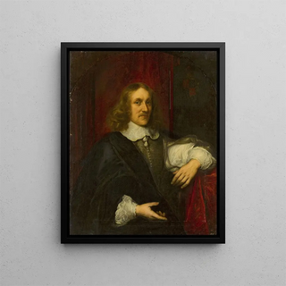 Portrait of a Man (Case Conflict) - Anonymous — framed artwork on a wall