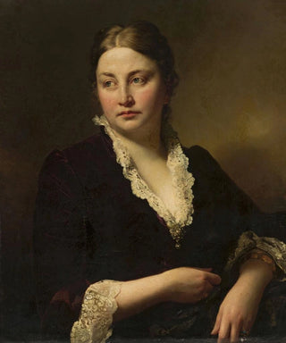 Portrait of a young woman, Johana Fren von Tschamer - Anonymous — artwork view