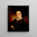 Portrait of an Unknown Lady - Anonymous — framed artwork on a wall