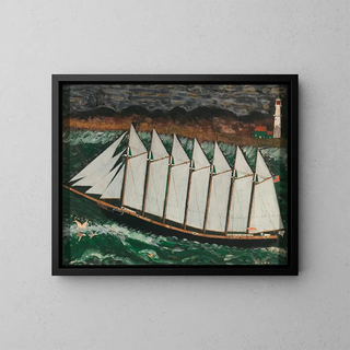 Portrait Painting of Thomas W. Lawson - Anonymous — framed artwork on a wall