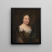 Portrait Painting of AnnaMaria de Neuf - Anonymous — framed artwork on a wall