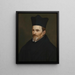 Portrait of Charles Scribanius - Anonymous — framed artwork on a wall