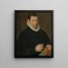 Portrait of Christoffel Plantin - Anonymous — framed artwork on a wall