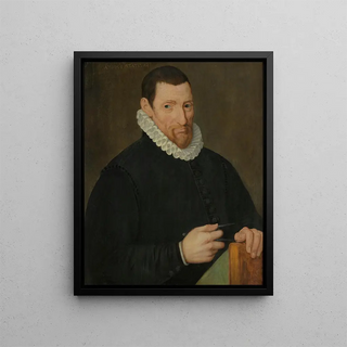 Portrait of Christoffel Plantin - Anonymous — framed artwork on a wall