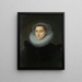 Portrait of Elisabeth Janssens de Bisthoven - Anonymous — framed artwork on a wall