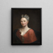 Portrait of Isabelle Jacoba de Mont alias Brialmont - Anonymous — framed artwork on a wall