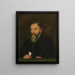 Portrait of Jacobus Moretus - Anonymous — framed artwork on a wall