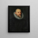 Portrait Painting of Jan I Moretus - Anonymous — framed artwork on a wall