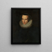 Portrait of Martina Plantin - Anonymous — framed artwork on a wall