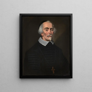 Portrait of Matthieu de Morgues - Anonymous — framed artwork on a wall