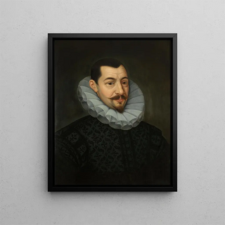 Portrait of Nicolas de Sweert - Anonymous — framed artwork on a wall