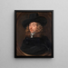 Portrait painting probably by Jan III Moretus - Anonymous — framed artwork on a wall