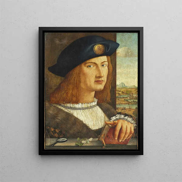 Portrait of the Danish scientist Johan Christian Fabricius - Anonymous — framed artwork on a wall