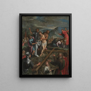 Preparation for the Crucifixion - Anonymous — framed artwork on a wall