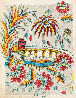 Proof of design for a printed textile - Anonymous — artwork view