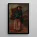 Quechua girl painting - Anonymous — framed artwork on a wall