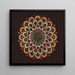 radiant raindrop motifs - Anonymous — framed artwork on a wall