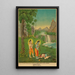 Rama Lakshmana and Hanuman - Anonymous — framed artwork on a wall
