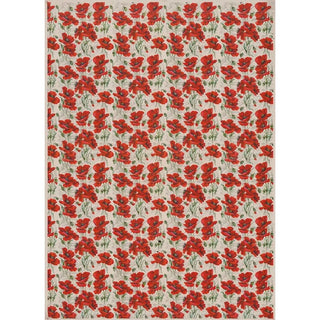 Reproduction of the painting Red Poppy Pattern - Anonymous