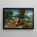 Repos pendant la fuite en Égypte - Anonyme — framed artwork on a wall