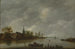 View of a river with a village church - Anonymous — artwork view