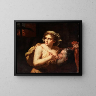 La Charité romaine - Anonyme — framed artwork on a wall