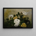 Roses, fantasy still life, still life with roses - Anonymous — framed artwork on a wall